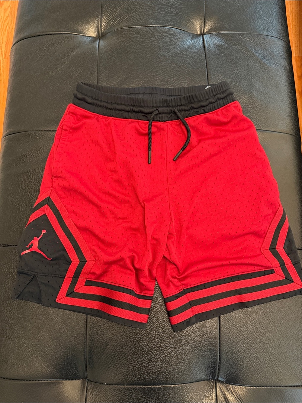 Jordan Boys' Red & Black Athletic Basketball Shorts size medium